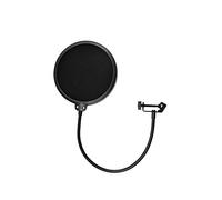 TIE Studio filtro pop professionale con doppia copertura in nylon, nero, 19-90001