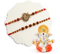 TIED RIBBONS Rakhi for Brother with Gift Set | Bhai Rakhi Set for Brother | Idol Statue | Mini Card | Roli Tika - Raksha bandhan Rakhi Bracelet for Brother Rakhi Thread | Rakhi Set for Brother