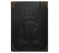 TIEFOSSI A5 Raccoglitore 6 Anelli Quaderno per Donna Uomo, Diario con Copertina Rigida in Pelle PU, Diario Vintage con Motivo Nave, Quaderno a Righe per Scuola, Agenda, Viaggi, Lavoro, Organizer