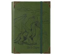 TIEFOSSI A5 Raccoglitore 6 Anelli Quaderno per Donna Uomo, Diario con Copertina Rigida in Pelle PU, Diario Vintage Dragon per Ragazzi, Quaderni a Righe per Scuola, Agenda, Viaggi, Lavoro, Organizer