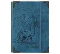 TIEFOSSI A5 Raccoglitore 6 Anelli Quaderno per Donna Uomo, Diario con Copertina Rigida in Pelle PU, Diario Vintage Dragon per Ragazzi, Quaderni a Righe per Scuola, Agenda, Viaggi, Lavoro, Organizer