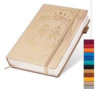 TIEFOSSI Constellations - Quaderno con copertina rigida, formato A5, 100 g/m², 400 pagine, organizer per pallottole, per donne, uomini, adolescenti (Cancer)