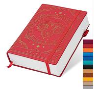 TIEFOSSI Constellations - Quaderno con copertina rigida, formato A5, 100 g/m², 400 pagine, per donne, uomini, adolescenti