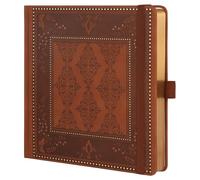 TIEFOSSI Diario a puntini, quaderno a griglia per donne e uomini, diario in pelle rigida, carta spessa 160 GSM, agenda quadrata 20.4 x 20.4 CM