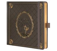 TIEFOSSI Diario a puntini, quaderno a griglia per donne e uomini, diario in pelle rigida, carta spessa 160 GSM, agenda quadrata 20.4 x 20.4 CM