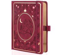 TIEFOSSI Quaderni Dot, diari con copertina rigida A5 per donne che scrivono, carta spessa da 160 g/m², 190 pagine numerate, per l'organizzazione del planner