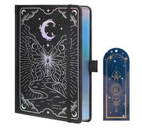 TIEFOSSI Taccuino a Punti, Taccuino a Punti Farfalla per Donne e Ragazze, Taccuini A5 con Copertina Rigida e Segnalibro, Quaderno Estetico per Scrivere, Carta Spessa 160 GSM con 190 Pagine Numerate