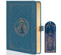 TIEFOSSI Tree of Life Journal, Diario A5 a Puntini per Donne e Uomini, Taccuino Estetico con 190 Pagine Numerate, Diario con Copertina Rigida in Pelle Vegana con Segnalibro, Carta Spessa 160 GSM