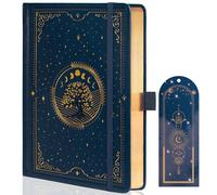 TIEFOSSI Tree of Life Journal, Diario A5 a Righe per Donne e Uomini, Taccuino Estetico con 316 Pagine Numerate, Diario con Copertina Rigida in Pelle Vegana con Segnalibro, Carta Spessa 100 GSM