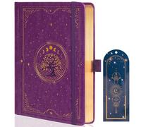 TIEFOSSI Tree of Life Journal, Diario A5 a Righe per Donne e Uomini, Taccuino Estetico con 316 Pagine Numerate, Diario con Copertina Rigida in Pelle Vegana con Segnalibro, Carta Spessa 100 GSM