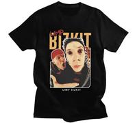 TIEGUAN Custom Men's Bizkits Heavy Metal Rap Limp T Shirt Black L