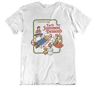 TIEGUAN YUNLEI Gilden Lets Summon Demons T-Shirt White WhiteL