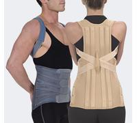 TIELLE CAMP - Corsetto Semirigido Dorsolombare Con Spallacci, Con 4 Rinf. Parav. E 4 Tiranti Pelvici - Small