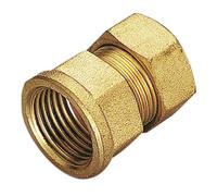 Tiemme Raccordo diritto femmina con tenuta o-ring per tubo rame serie 1302, attacco 1/2", Ø 18 mm