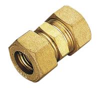 Tiemme Raccordo diritto intermedio con tenuta o-ring per tubo rame serie 1301, Ø 14 mm