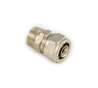 Tiemme serie 1600 raccordo diritto niples maschio M 16 x 1/2 a stringere per tubo multistrato