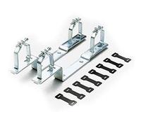 Tiemme Supporto Universale per Collettori da Barra 3/4" 1" 1"1/4 Argento, Montaggio a Parete
