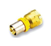 Multistrato per gas - raccordo dritto femmina 1/2'' x 16 mm