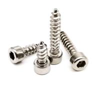 Tiene le cose dentro 10/20/50/100 pcs M2 M2.6 M3 M3.5 M4 M5 M6 304 In Acciaio Inox Allen Hex Esagono Incassato testa Altoparlante Legno Vite autofilettante Adatto a molti luoghi(25mm,20pcs M5)