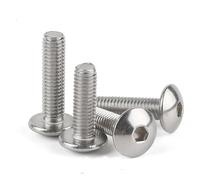 Tiene le cose dentro 10 Pz/lotto M2 M2.5 M3 M4 M5 M6 M8 304 In Acciaio Inox Esagono Esagono Incassato Vite a Testa Tonda Bulloni Vite a Testa Piatta Rotonda Adatto a molti luoghi(25mm x10pcs,M6)