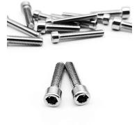 Tiene le cose dentro 25pcs M2.5 M3 304 A2 in acciaio inox a esagono incassato esagonale testa a brugola vite bullone Adatto a molti luoghi(M2.5x14mm)