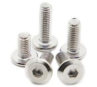 Tiene le cose dentro M3 M4 M5 M6 M8 304 In Acciaio Inox A Brugola Esagonale Esagono Incassato Grande Testa Piatta Mobili Rivetto Vite Collegare Giunto Bolt Adatto a molti luoghi(50mm,M6 5pcs)
