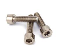 Tiene le cose dentro M6 M8 M10 DIN912 Titanio GR2 Bullone a testa cilindrica con esagono incassato Adatto a molti luoghi(M6X35 10PCS)