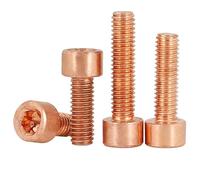 Tiene le cose dentro Vite Testa Esagono Incassato Rame Testa Cilindrica Vite Testa Cilindrica Rame Puro Adatto a molti luoghi(25mm,M4 (5Pcs))