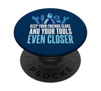 Tieni i tuoi amici vicini e i tuoi strumenti ancora più vicini PopSockets PopGrip Adesivo