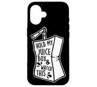 Tieni il mio Juice Box e guarda questo lavoro nero Custodia per iPhone 16