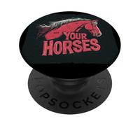 Tieni il tuo idioma dei cavalli PopSockets PopGrip Adesivo