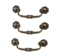Tieni le maniglie dei mobili in bronzo con semplice, 3PCS | Bronzo resistente, forma ergonomica, tenuta morbida per alloggi domestici, adatto per l ' uso in più stanze, facile