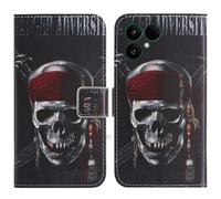 TienJueShi Cranio Stand Portafoglio TPU Silicone in Pelle Cellulare Caso Case Copertina Custodia Protettiva Cover per Fairphone 6 Gen.6 6.31 inch