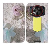 TienJueShi Stella di Mare con Fuzione Stand Portafoglio in Pelle Cellulare Caso Case Copertina Custodia Protettiva Cover per Oukitel WP53 PRO 6.52 inch
