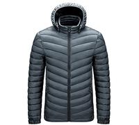 TienNew Giubbotto Uomo, Piumino da uomo, leggero, impermeabile, pieghevole, con cappuccio