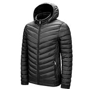 TienNew Giubbotto Uomo, Piumino da uomo, leggero, impermeabile, pieghevole, con cappuccio
