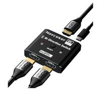 TIEOAXFT Adattatore splitter switch 4K 120Hz 4 in 1 out 2 in 8K 60Hz compatibile con ., telecomando IR for proiettore PS5 PS4(ZY-8AB)