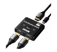 TIEOAXFT Adattatore splitter switch 4K 120Hz 4 in 1 out 2 in 8K 60Hz compatibile con ., telecomando IR for proiettore PS5 PS4(ZY-A8Q3)