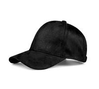 TIEOAXFT Berretto da Baseball Classico in Pelle Scamosciata in Ecopelle papà in Velluto a Coste Cappello Casual Regolabile a Basso Profilo(1-10pcs,Black)
