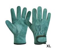 TIEOAXFT Guanti protettivi da Lavoro in Pelle Bovina for Esterni for Saldatura, Giardinaggio, Raccolta di carichi Pesanti, Guanti protettivi da Lavoro Antiscivolo ignifughi(B-XL)