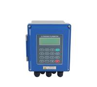 TIEOAXFT Misuratore di Portata a ultrasuoni a Parete TUF-2000B Misuratore di Portata for liquidi Senza Contatto RS485, sensore di Portata dell'Acqua a Morsetto 4-20 mA(Host M Probe)
