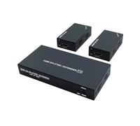 TIEOAXFT Splitter UTP RJ45 1x4 da 60 m, estensore 1080P Cat5e Cat6, trasmettitore e ricevitore HD Extender for PS4(One TX and Two RX)