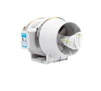 TIEOAXFT Ventilatore for condotto, soffiante d'aria idroponico in linea a basso rumore da 3 e 4 pollici for la ventilazione del bagno di casa della grow room(4inch)