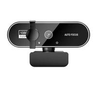 TIEOAXFT Webcam Full HD 4K con microfono, messa a fuoco automatica, telecamera for siti Web da 8 MP for PC Windows, laptop, webcam esterna, videochiamate(4K)