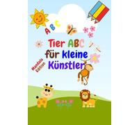 Tier ABC für kleine Künstler: ABC ausmalbuch mit Tieren im Mandala Style | 6x9 Zoll | 52 Seiten