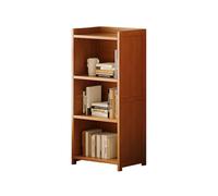 Tier Bookcase Modern Style Tall Bookcase Floor Storage Shelf Open Storage Cabinet for Living Room Study Bedroom Office Brown-4F 50cm