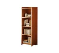 Tier Bookcase Modern Style Tall Bookcase Floor Storage Shelf Open Storage Cabinet for Living Room Study Bedroom Office Brown-5F 50cm