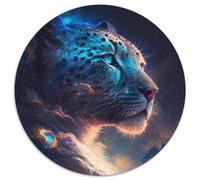 Tier-Leoparden-Puzzle 1000 Teile für Erwachsene, schwierige Puzzles für Erwachsene, Familieninteraktion und lustiges Geschenk, lebendiges abstraktes Design, 1000 Teile (67,5x67,5cm)