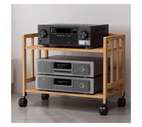 Tier Media Component Storage Unit Scaffali con torre audio video mobile DVD CD Giradischi Stand Attrezzature Stereo Cet Giradischi Holder per soggiorno Ufficio Angolo Centro di intrattenimento
