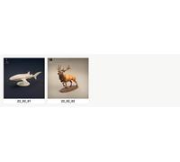 Tiere dei Mari Globali 1:32 | Set 2 Figure Animali | Non Dipinto | Diorama